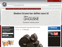 Tablet Screenshot of moderndrums.dk